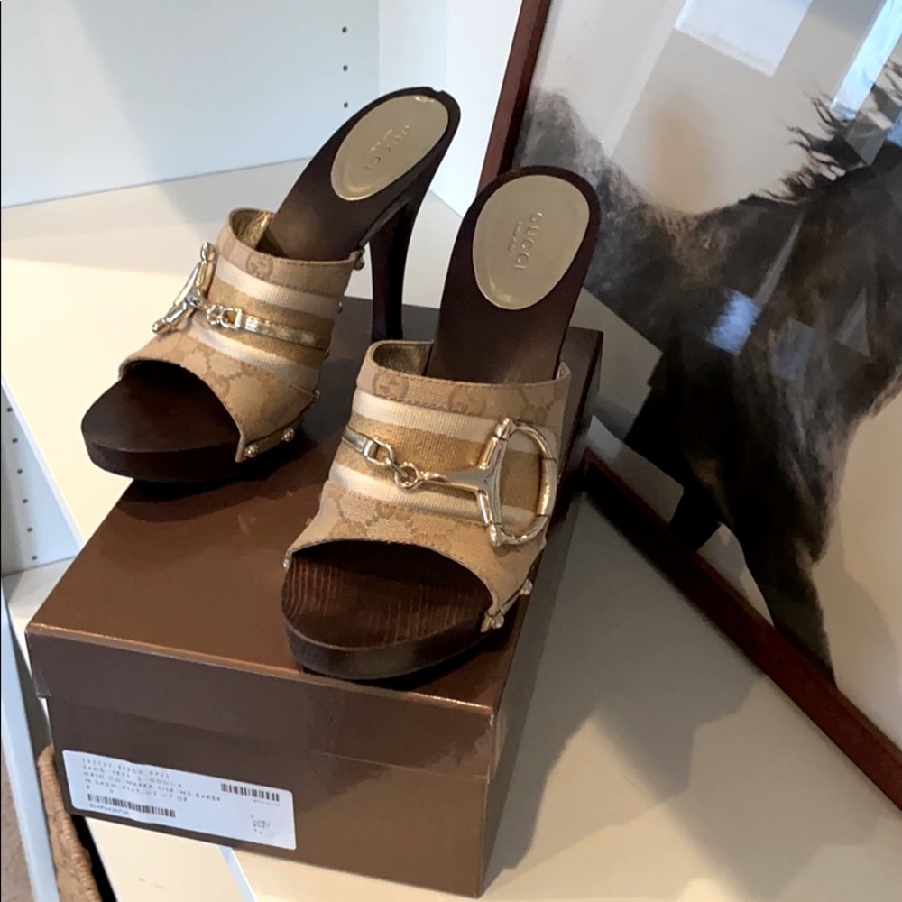 Gucci strap heels